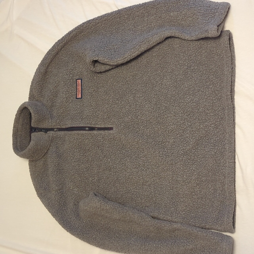 Medium gray quarter zip up vineyard Vines pull over
